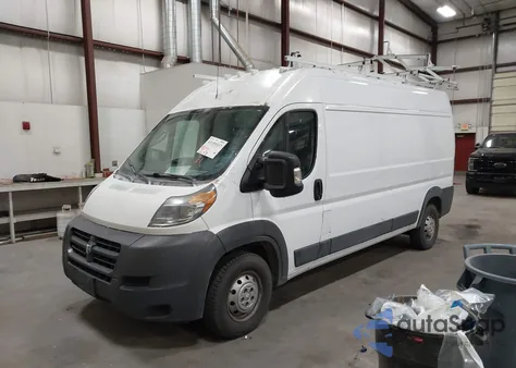 2018 Ram Promaster 2500 High Roof 159 Wb z USA, uszkodzony, nr VIN 3C6TRVDG8JE136299